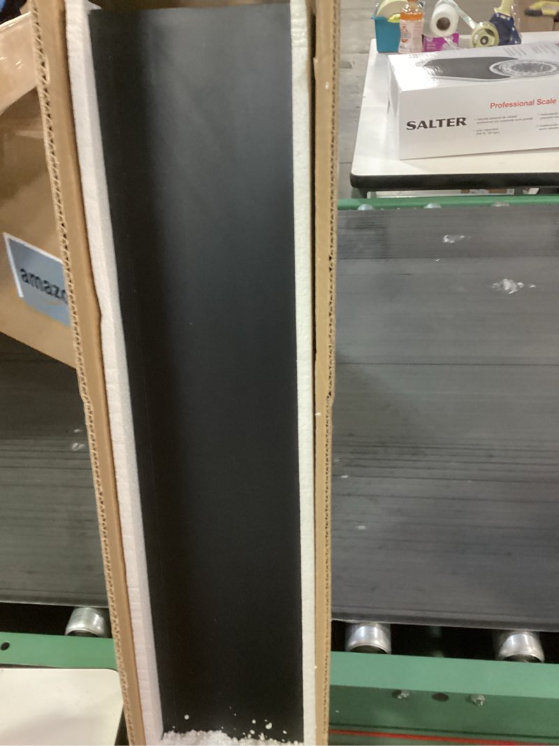 Condition photo showing Good Condition for Floating Shelves for Wall, Wall Mounted Wood Floating Shelf with Invisible Brackets for Living Room, Bathroom, Bedroom, Kitchen Storage and Decor, 55 Inch Set of 2, Black 55\"W x 6.5\"D , 2 Pack Black