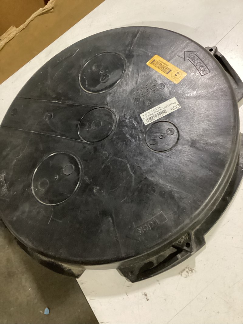 Condition photo showing Good Condition for ads polyethylene locking sump liner lid - total qty: 1