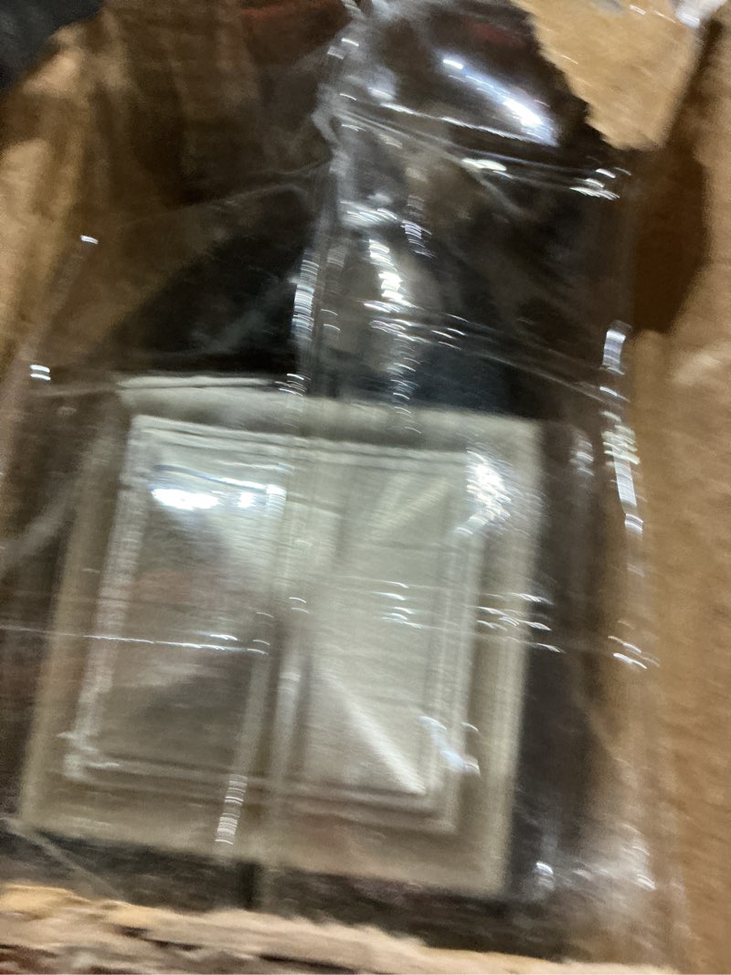 Condition photo showing Good Condition for exclusive home curtains napoleon double curtain rod and finial set, matte silver, 66"-120" matte silver 66"-120"