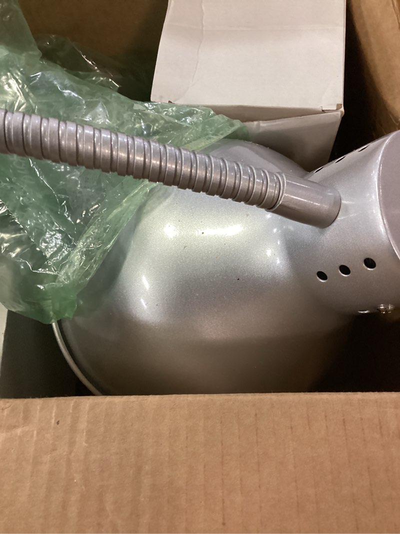 Condition photo showing As Is for similar metal desk lamp, adjustable goose neck table lamp, eye-caring study desk lamps for bedroom, study room and office (silver)