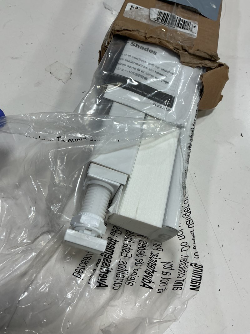 Condition photo showing Good Condition for LazBlinds Cordless Cellular Shades, No Tools No Drill Light Filtering Honeycomb Shades Pleated Blinds for Windows, 32'' W x 48'' H, White Light Filtering-white 32'' W x 48'' H