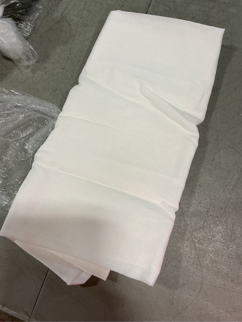 Condition photo showing New/Like New for european linen shower curtain, one size, white
