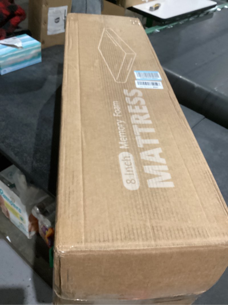 Condition photo showing New/Like New for FATHOM Firm Twin Mattress 8 Inch Memory Foam Mattress Twin Size Bed in a Box for Back Pain Relief and Cool Sleep with Gel Foam and Removeable Fiberglass Free Cover, CertiPUR-US Certified Twin 8 Inch Firm