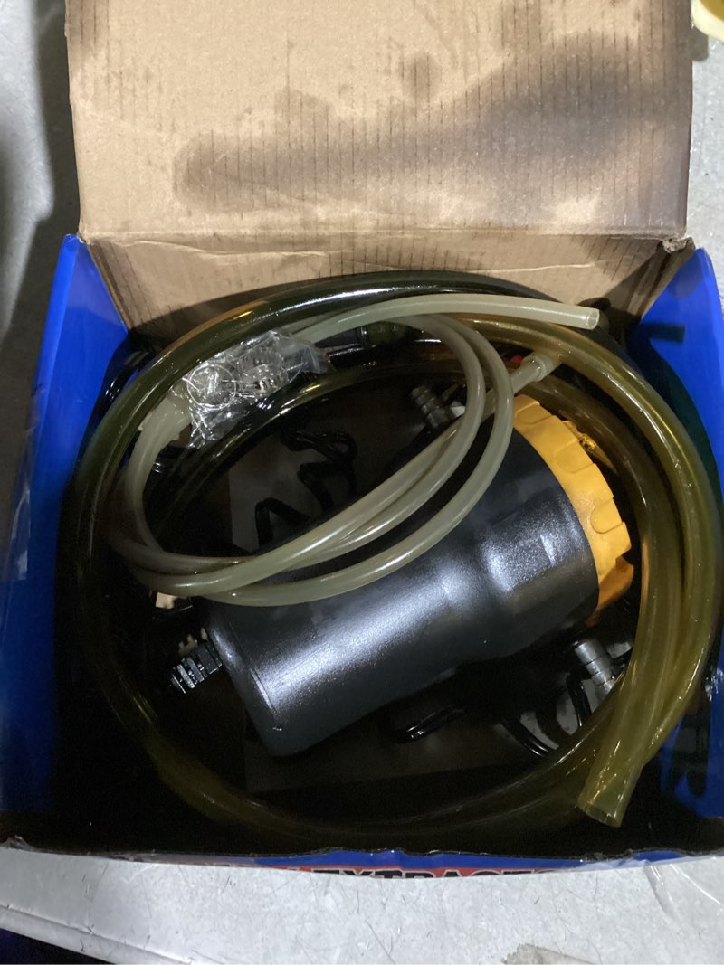 Condition photo showing As Is for Amarine Made Oil Pump, Oil Extractor Pump 12V, 60w Oil Removal Pump for Oil Change, Electric Transfer Oil Pump, Easily Scavenge Oil from Cars, Motorcycles, RVs, Boats, and lawn Equipment