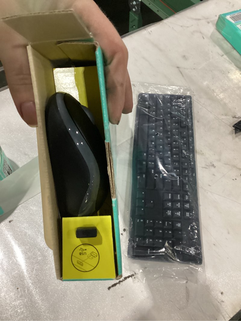 Condition photo showing New/Like New for Logitech MK270 Wireless Keyboard and Mouse Combo for Windows, 2.4 GHz, 8 Multimedia Keys, PC, Laptop, Wireless Keyboard Compact Mouse Combo - Black Black 1 Pack Combo