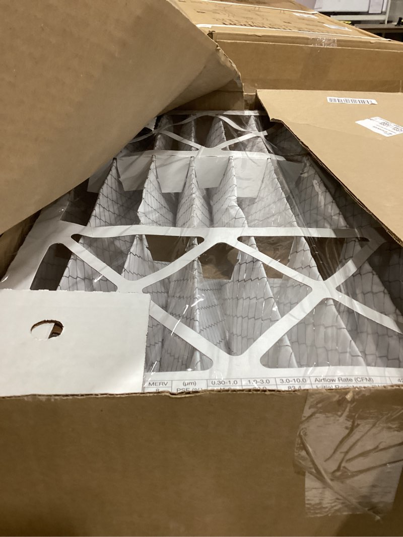 Condition photo showing Good Condition for honeywell home 20x25x4 merv 8, ac furnace air filter, 3 pack (cf100a1025-3pkam) (actual dimensions: 19.94 x 24.87 x 4.38 in.) 4.4" x 25" x 20"