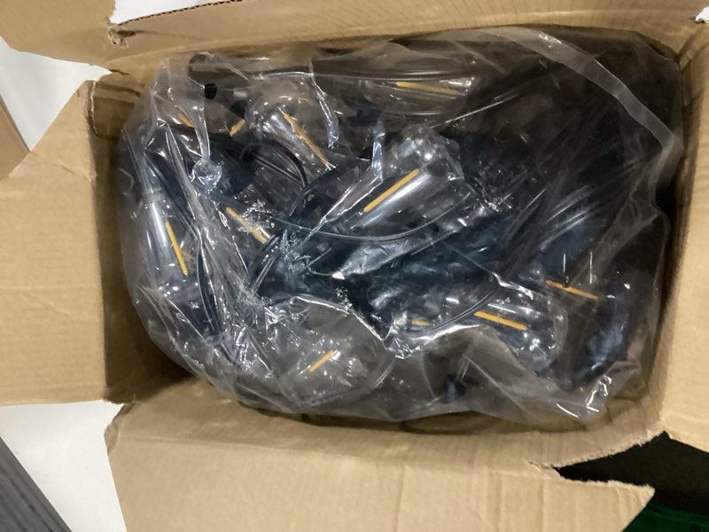 Condition photo showing Good Condition for Outdoor String LED Patio Lights - 100Ft 30M Outside Waterproof Light with Remote Dimmable ST38 Shatterproof Bulb Connectable Hanging Outdoor Electric Lighting for Backyard Yard Gazebo Porch Party 100FT-Remote