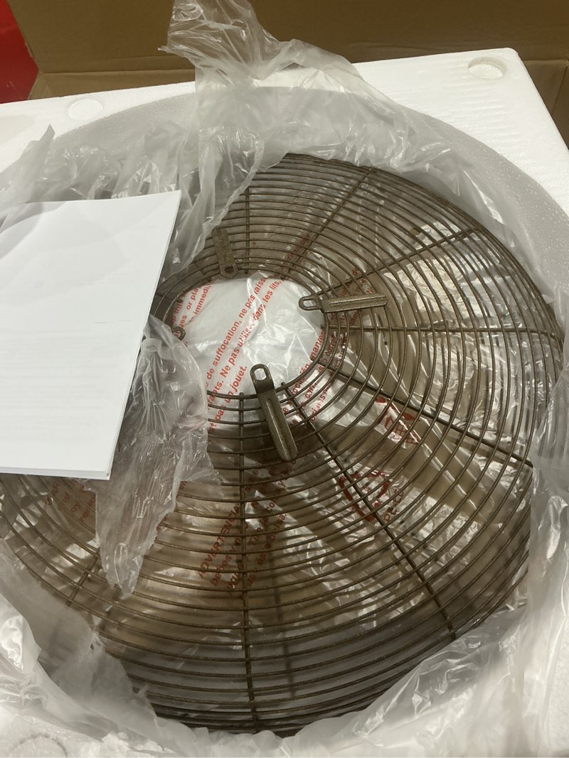 Condition photo showing As Is for oscillating decorative fan for your kitchen, office, bedroom - cooling home decor, 3 speeds with tilting head for cooling your room fast -stylish, quiet, portable fan (catalan, floor)