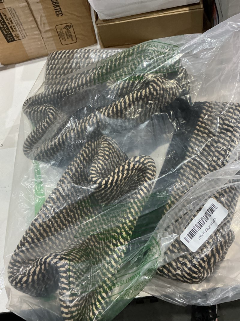 Condition photo showing Good Condition for miniark small storage baskets for organizing | closet organizer bins | shelf toy basket | woven rope baskets | cube decorative box | shallow basket | 11.5x7.5x4.7” | 4 packs black brown 4pcs-l11.5xw7.5xh4.7" black/brown