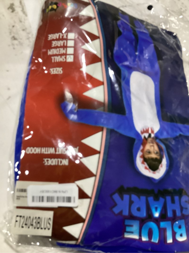 Condition photo showing Good Condition for reneecho boys shark costume kids onesie pajamas halloween sea animal suit onesie blue small