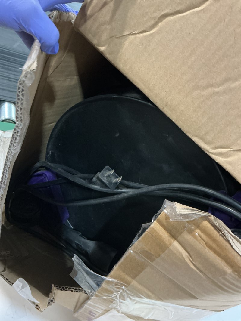Condition photo showing As Is for Ash Vacuum for Pellet Stoves: 5.2 Gallon Fireplace Ash Vac with 1200w Powerful Suction & Wheeled Base - Ash Vacuum Cleaner for Fireplaces, Pellet Grill, Wood Stove, Fire Pits Purple