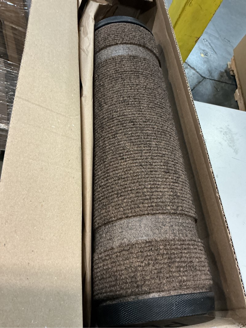 Condition photo showing Good Condition for OLANLY Front Door Mat Indoor Outdoor Entrance, Waterproof All-Season, All-Weather Doormat, Sturdy Natural Rubber, Fade Resistant, Low Profile, Easy Clean Patio Porch Entryway Mat, 33x21, Brown Brown Classic Border Rectangular 33" x 21"