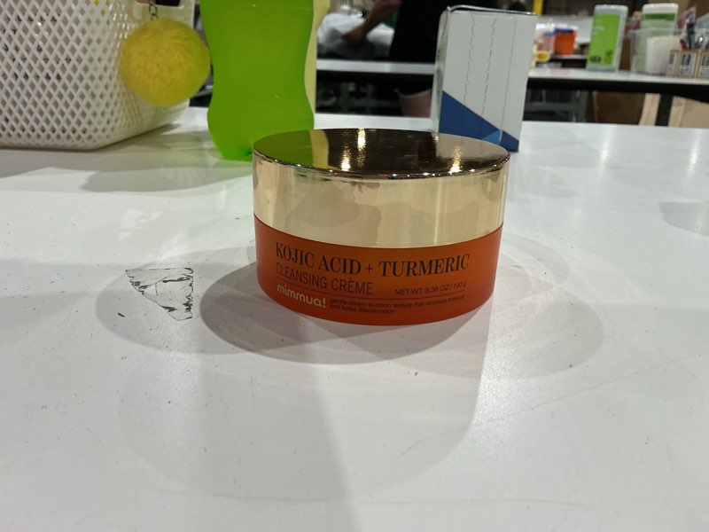 Condition photo showing As Is for kojic acid turmeric cleansing crème | balm to oil cleanser | makeup remover cleansing cream | no eye stinging | helps even tone & fade hyperpigmentation w/consistent use 100ml / 3.38 fl oz 1pc