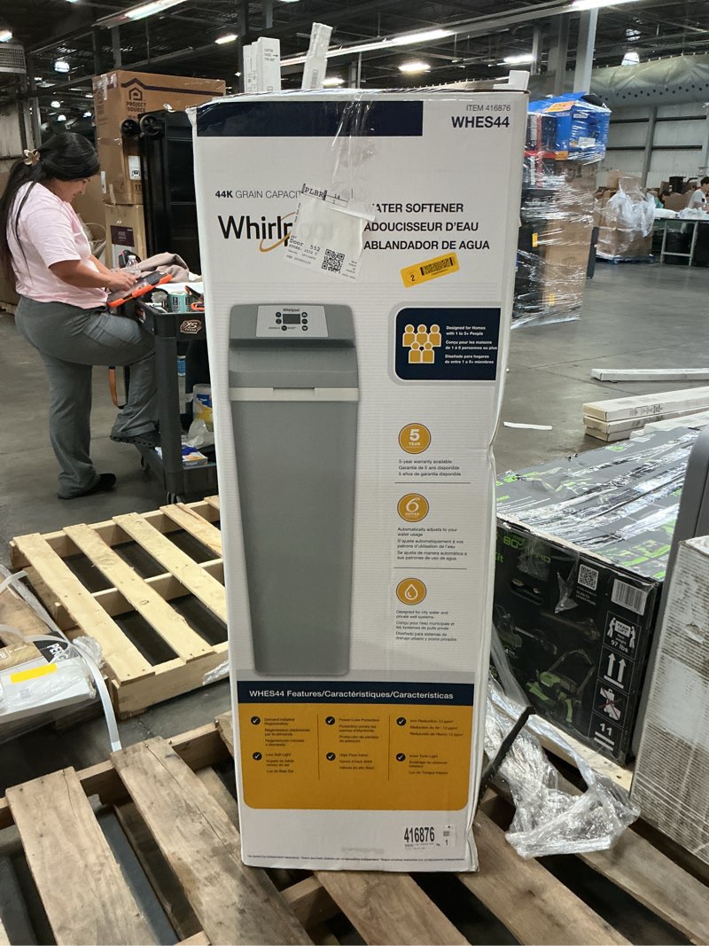 Condition photo showing New/Like New for whirlpool 44000-grain water softener system