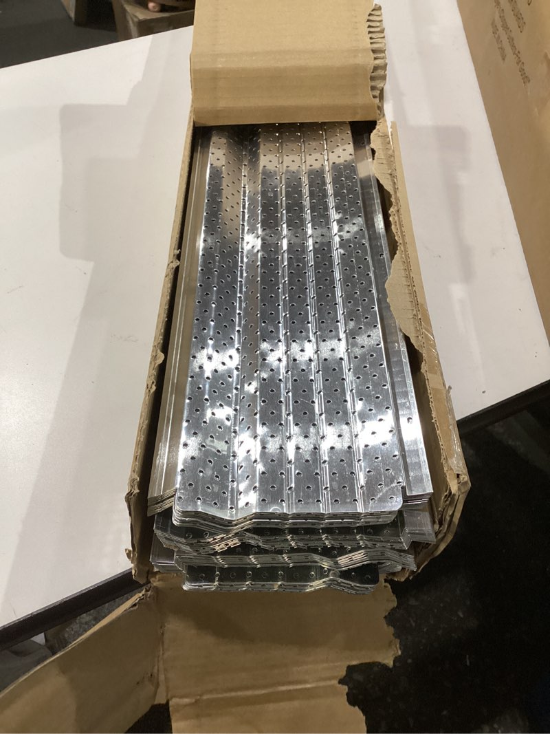 Condition photo showing Good Condition for premium leaf guards for gutters, heavy duty gutter guards 5 inch-200 feet, easy diy gutter leaf guards, home aluminum gutter cover system with screws (mill finish) 5 inch - 200 feet