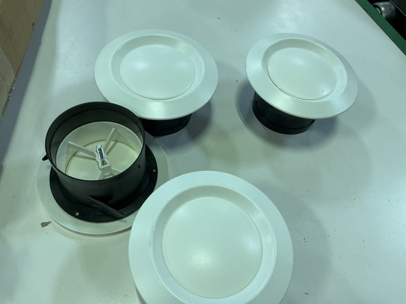 Condition photo showing As Is for adjustable round vent cover abs plastic air ventilation ceiling diffuser for bathroom living room (8 pieces) 
