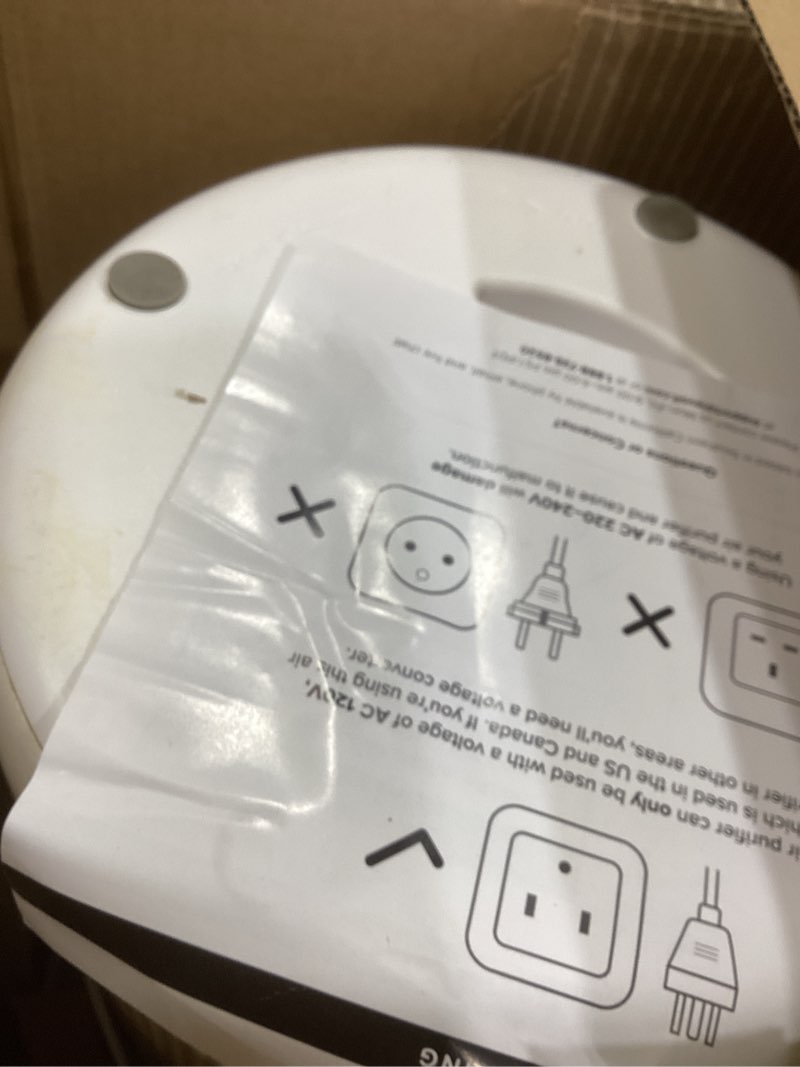 Condition photo showing New/Like New for levoit air purifier for home allergens pet hair in bedroom, covers up to 1073 ft² by 56w high torque motor, aham verifide, 3-in-1 filter with hepa sleep mode, remove dust smoke odor, core300-p, white white core 300-p 1pack