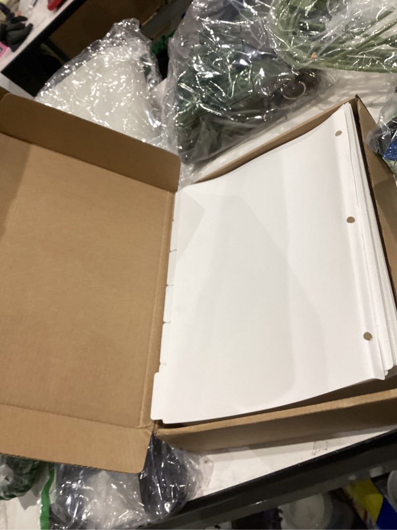 204 pcs binder dividers with tabs, 1/6 cut tabs, dividers for 3 ring binder, blank write on binder d