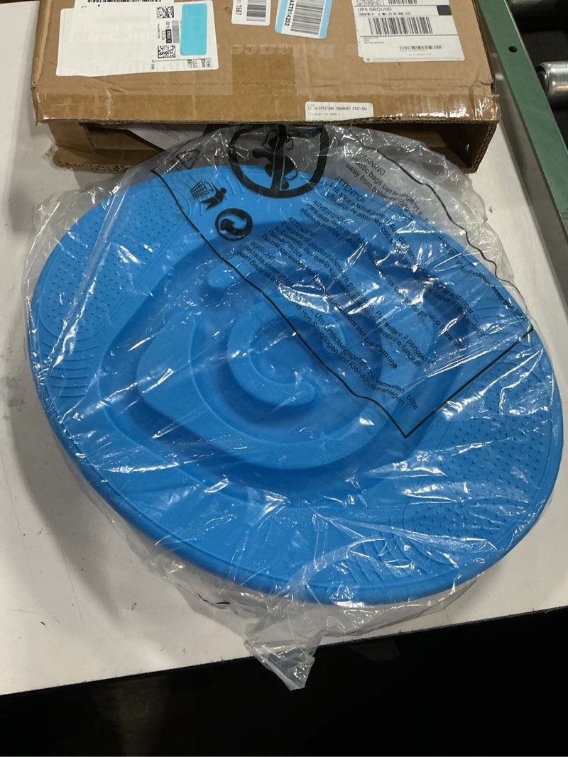 Condition photo showing New/Like New for Kids Maze Balance Board - Wobble Trainer for Ski Surf Snowboard, Non-Slip Sensory Rocker Ages 3-12, Core Therapy & Skate Prep Ocean blue