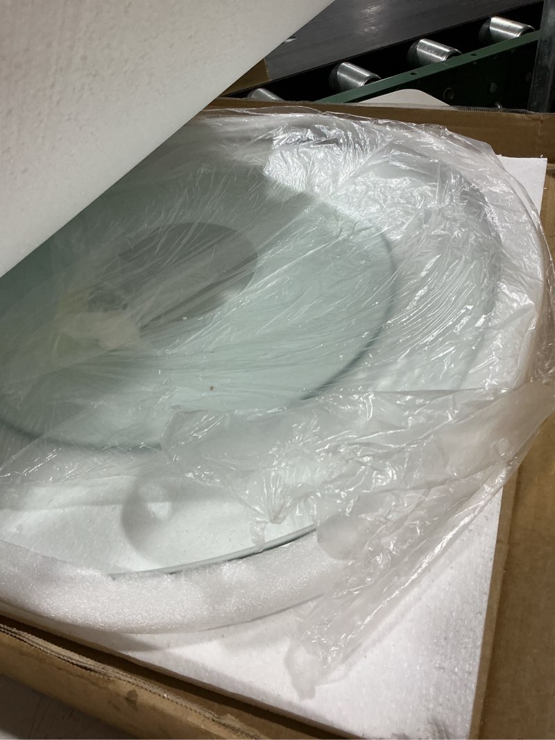 Condition photo showing Good Condition for 22.8" lazy susan for table top tempered glass rotating serving tray for dining table, kitchen lazy susan organizer spinning rotating food server party centerpieces heavy duty (58cm / 22.8in) 22.8in (58cm)