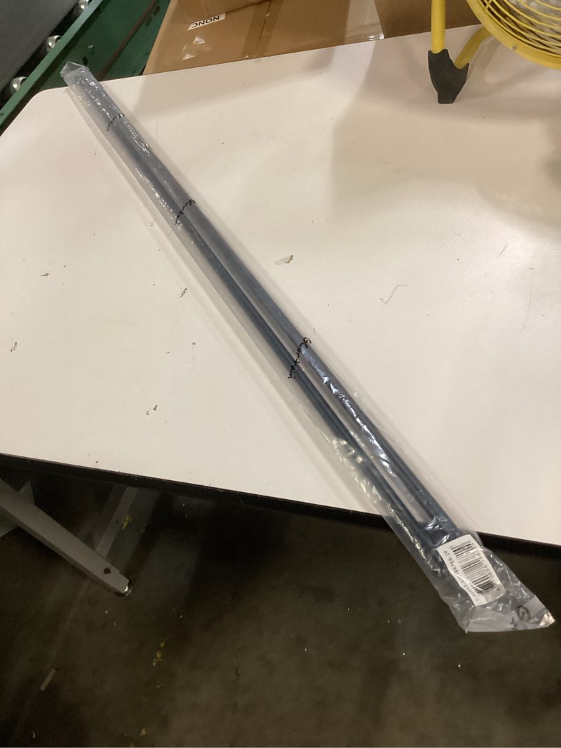 Condition photo showing New/Like New for 2PCS Spring Tension Rod Adjustable Length No Drilling Multi-purpose with Rubber Cap on Either End Black 1/2" Diameter 47"-78" 47-78 Inch 2 Pcs Black Rubber Cap
