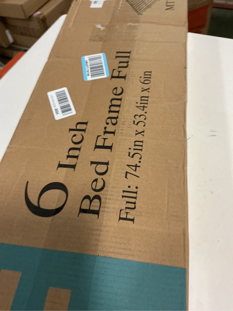 Condition photo showing New/Like New for Bilily 6 Inch Low Bed Frame Full with Round Corner Legs,3500 LBS Heavy Duty Low Profile Full Size Be