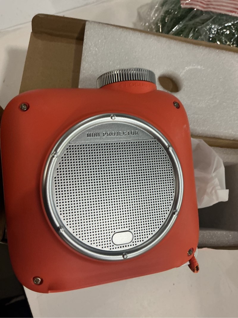 Condition photo showing Good Condition for hompow mini projector with two -way bluetooth, portable projector for home theater use, support 1080p for indoor/outdoor, movie projector compatible with hdmi, usb, laptop, tv stick (orange)