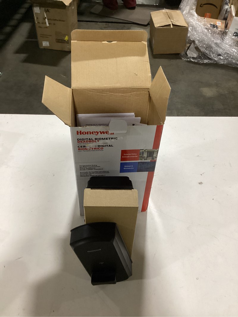 Honeywell Matte Black Touchscreen Keypad Electronic Deadbolt Lock