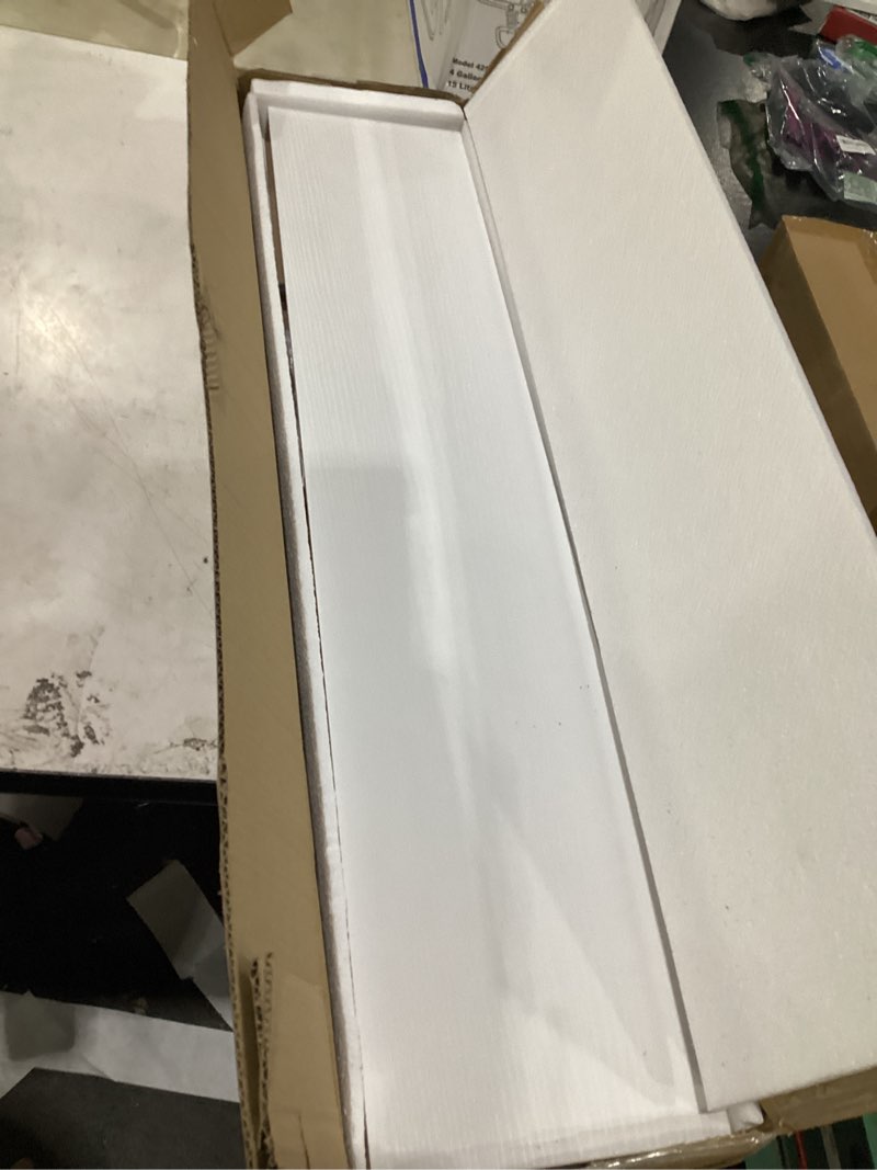 Condition photo showing New/Like New for amada homefurnishing floating shelves wall mounted, 32 x 7 inch wall shelves for bathroom, bedroom, living room, white shelves set of 2