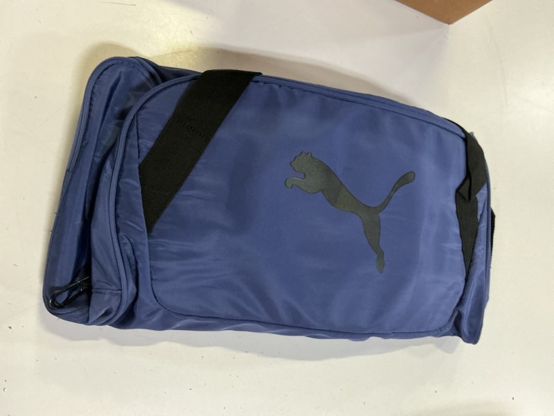 Condition photo showing Good Condition for puma flora duffel bag, blue/black, os flora duffel bag blue crystal/black