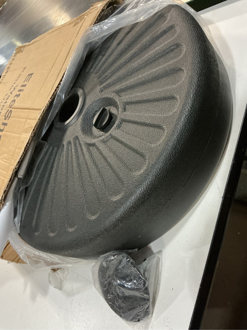 Condition photo showing Good Condition for eliteshade umbrella base water filled stand market patio outdoor heavy duty umbrella holder(black)