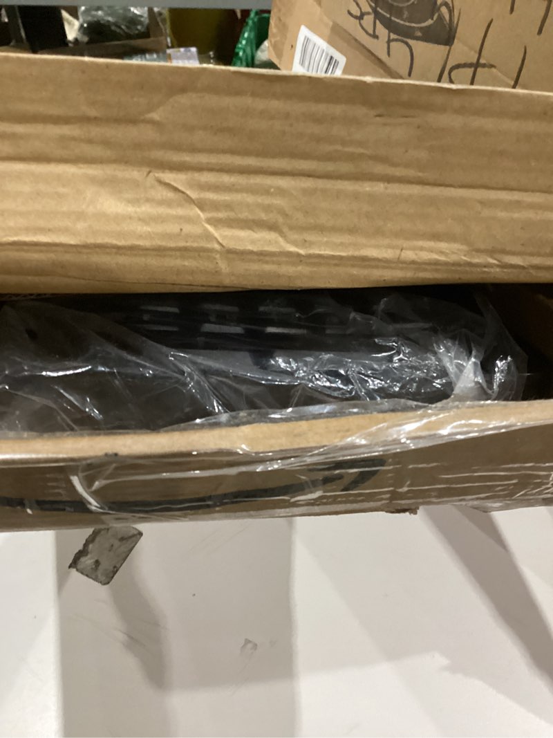 Condition photo showing As Is for (May be used, may have missing pieces, as is)  Amazon Basics Ergonomic Wireless Keyboard and Mouse Combo for Comfortable PC and Laptop Use, 2.4 GHz USB, Black