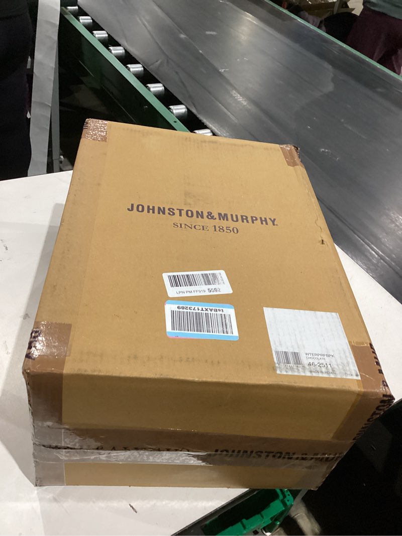 Condition photo showing As Is for Augus Business Travel Briefcase Genuine Leather Duffel Bags for Men Laptop Bag fits 15.6 inches Laptop YKK Metal Zipper (Dark brown)