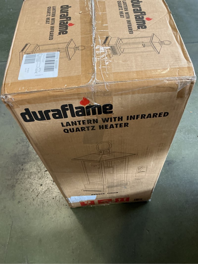 Condition photo showing New/Like New for LANTERN WITH INFRARED QUARTZ HEATER bronze