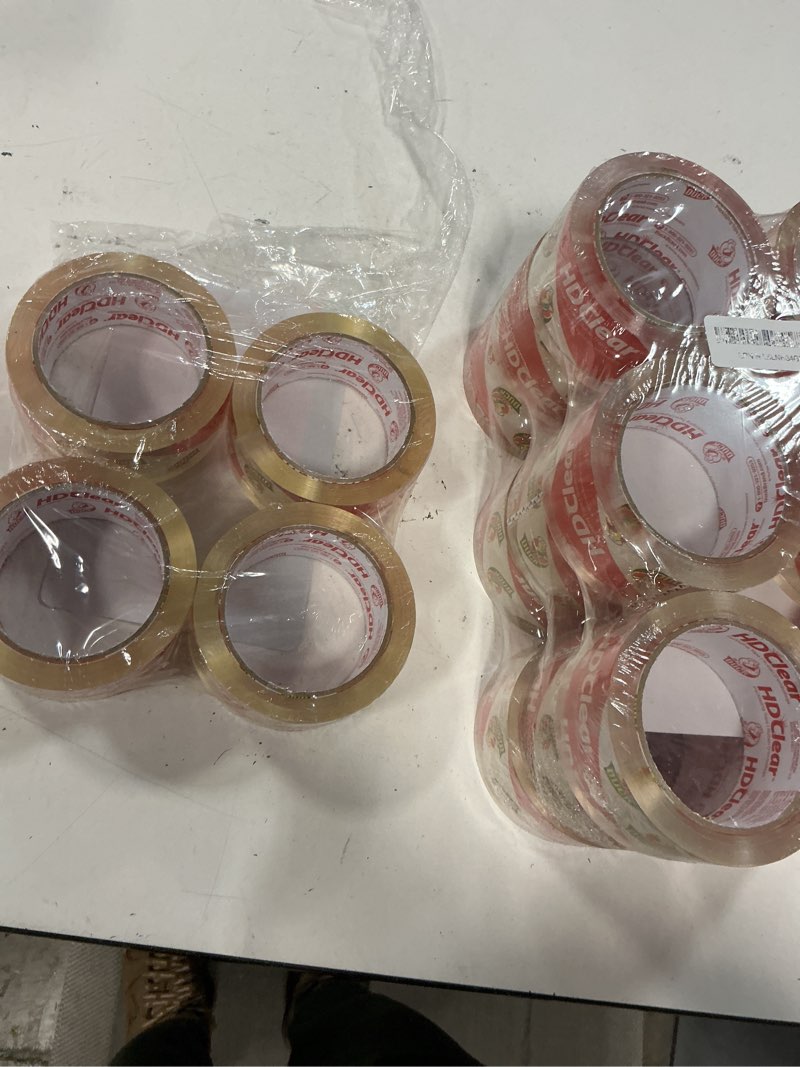 Condition photo showing As Is for Duck HD Clear Packing Tape Refills - 24 Rolls of Strong Heavy Duty Packing Tape for Shipping and Moving, Boxes and Packaging - 1.88 In. x 54.6 Yards - 3" Core - Clear (393730) 24 Rolls, 54.6 yds Refill