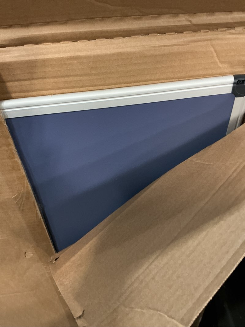 Condition photo showing Good Condition for amazon basics magnetic dry erase whiteboard, 36\"w x 24\"h, aluminum frame, silver/blue