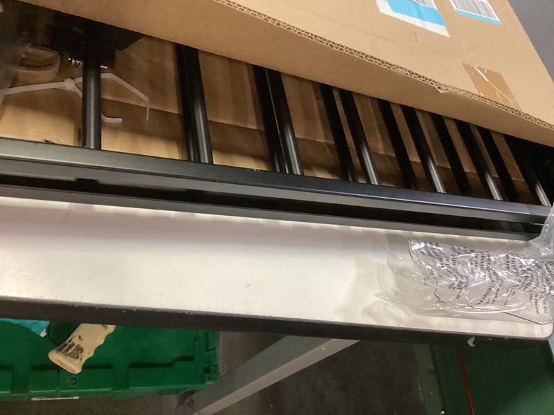 Condition photo showing As Is for Babelio Baby Gate for Stairs, Kitchen & Doorways, No Bottom Bar| One-Handed Operation| Auto-Close| Hardware Mount (Drill Needed) Safety Dog/Pet Gate (Black - B17, 26-43" W, 28" H)