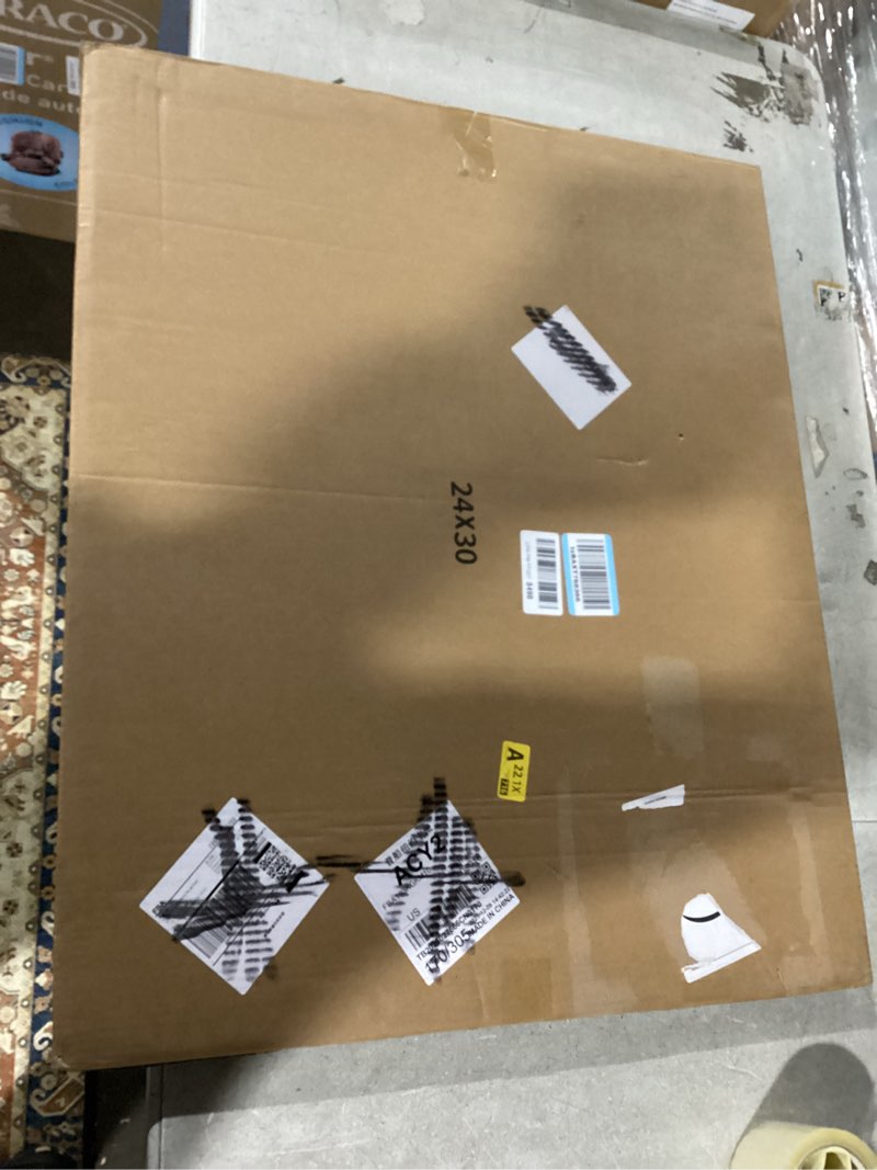 Condition photo showing Good Condition for Veleclo 24x30 Picture Frame for Wall Display, 24x30 Black Picture Frame with Shatter Resistant Plexiglass, Stable and Sturdy 24 x 30 Poster Frame for Wall Display, Handpicked Gift Collection, 1 Pack