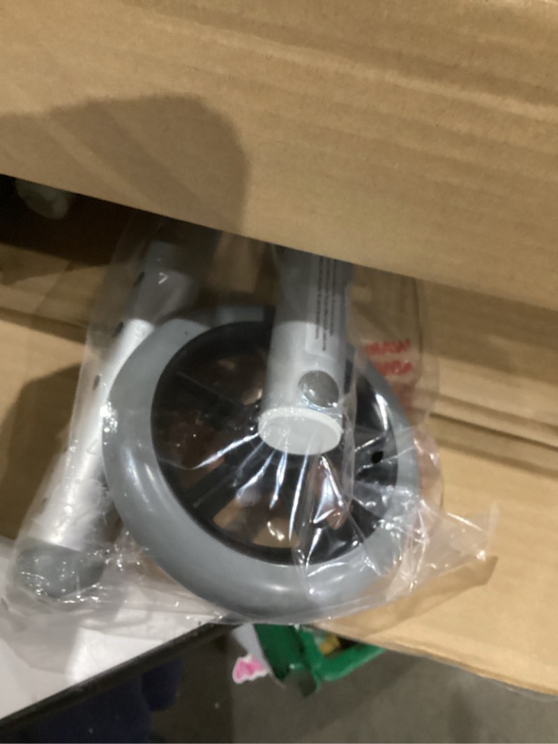 Condition photo showing Good Condition for Medline Lightweight Two Button Folding Walker with 5" Wheels, Aluminum Frame Supports up to 300 lbs Metallic 1 Count (Pack of 1)