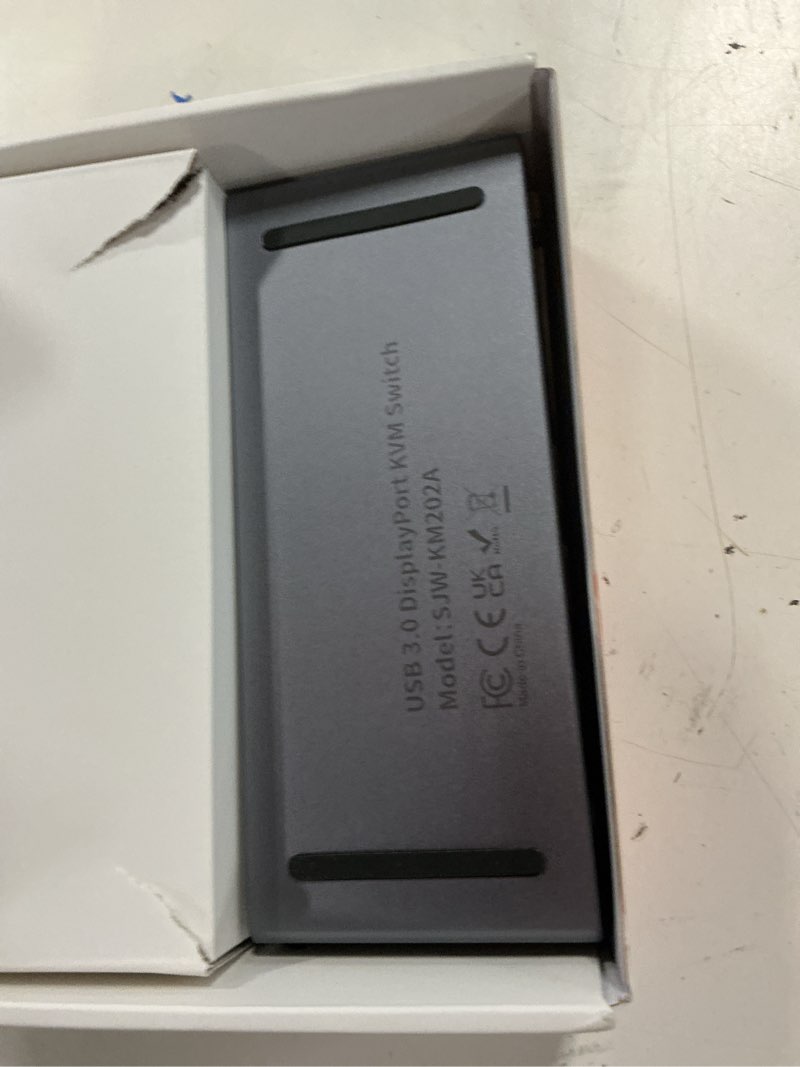 Condition photo showing Good Condition for alxum kvm switch 2 monitors 2 computers display port with wired remote | 4k 60hz 2 pc dual monitors kvm switcher displayport 4 usb 3.0 port for keyboard mouse printer,2 in 2 out with power delivery