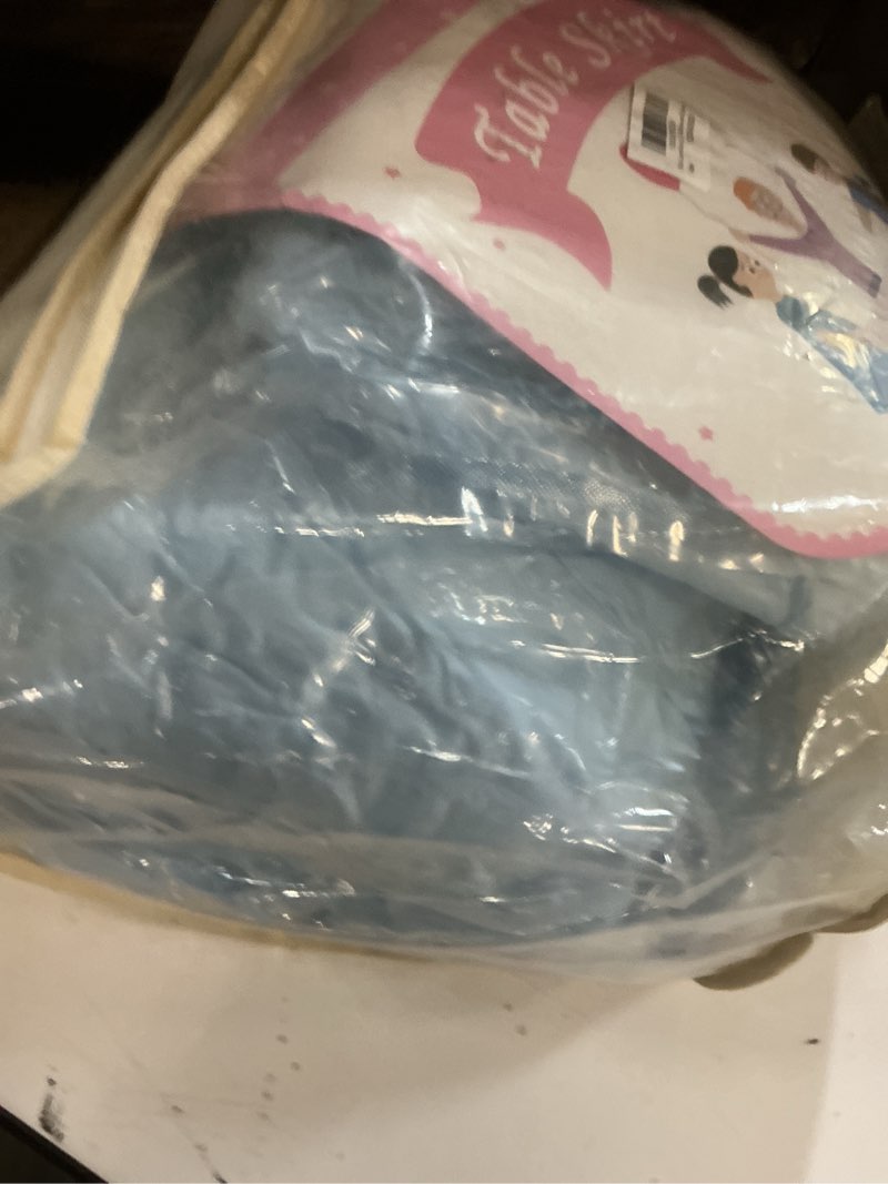 Condition photo showing New/Like New for wish care 6 pack baby blue spandex table clothes for 8 foot rectangle tables, 8ft wrinkle free fitted tablecloths ruffles design table cover for party, banquet, wedding and events 8ft-6 pack baby blue