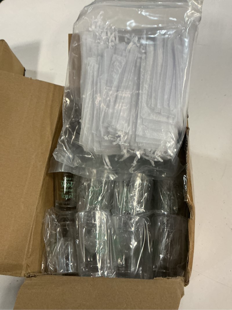Condition photo showing Good Condition for silifine 50 set wedding favors for guests bulk 1.5oz acrylic take a shot we tied the knot shot glasses with thank you cards organza bags for guest souvenirs wedding bridal gift(classic,gold) gold shot glasses
