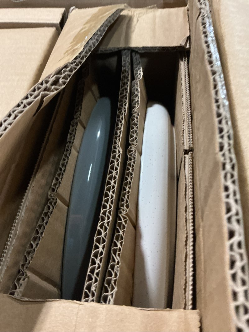 Condition photo showing New/Like New for Famiware Milkyway Stoneware Dinnerware Sets with Pasta Bowls, Service for 4 (16 Pieces), Plates and Bowls Sets -Scratch Resistant, Microwave and Dishwasher Safe Dishes Set, Multi-color Multicolor 4 Sets (16 pcs with Pasta Bowls)