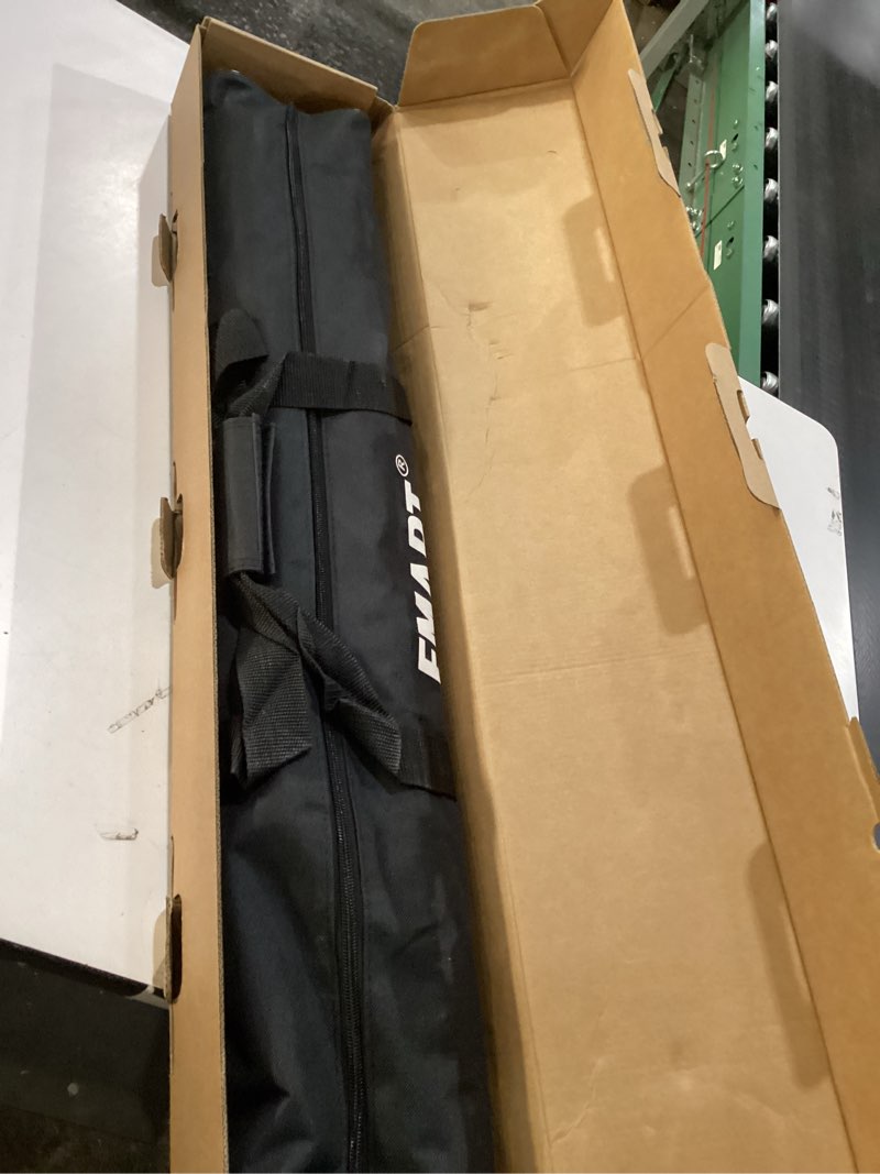 Condition photo showing New/Like New for EMART Backdrop Stand 10x7ft(WxH) Photo Studio Adjustable Background Stand Support kit with 2 Crossbars, 8 Clamps, 2 Sandbags and Carry Bag for Parties, Events Decoration, Wedding, Photography 10x7ft Black