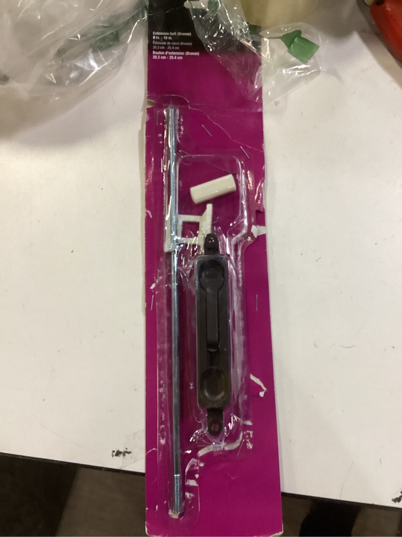 Condition photo showing As Is for Prime-Line J 4532 Bronzed Diecast, Extension Bolt, Flush Mount (Single Pack)