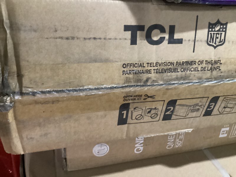 Condition photo showing New/Like New for TCL 98 Inch Class QM6K Series | Mini LED QLED 4K HDR | 98QM6K, 2025 Model | 120HZ-144HZ High Brightness Smart Google TV Dolby Atmos Onkyo Audio | Voice Remote Alexa Gaming Streaming Television 98 inches