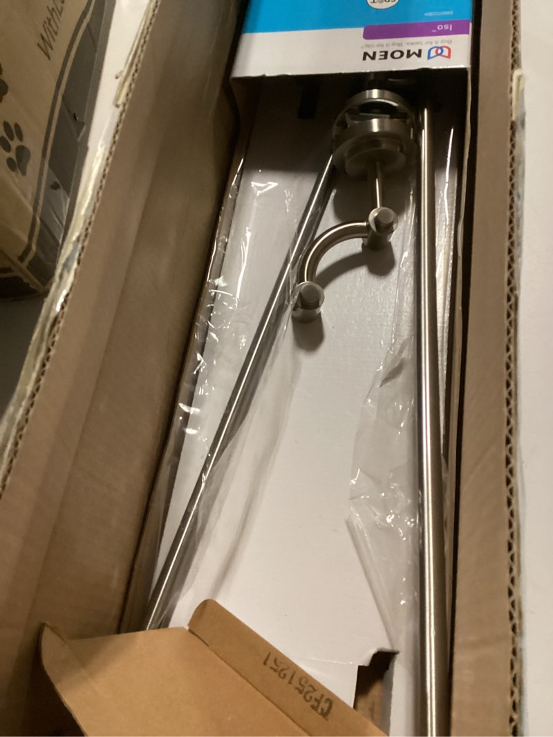 Condition photo showing Good Condition for Moen DN0722BN Iso 24-Inch Double Towel Bar, Brushed Nickel