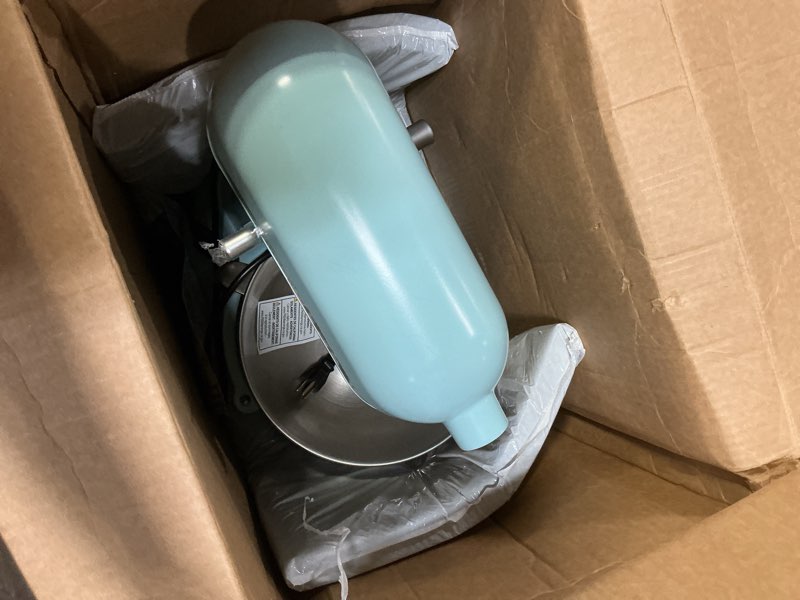 Condition photo showing As Is for KitchenAid® 7 Quart Bowl-Lift Stand Mixer Mineral Blue Water