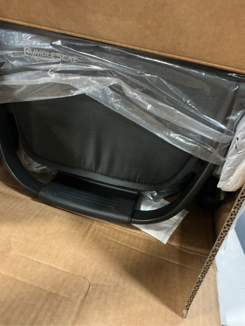 Condition photo showing Good Condition for uppababy rumbleseat v3 second lower seat - compatible with vista v2 and vista v3 - all-weather seat + magnetic buckle – adapters included - jake (charcoal/carbon frame/black leather)