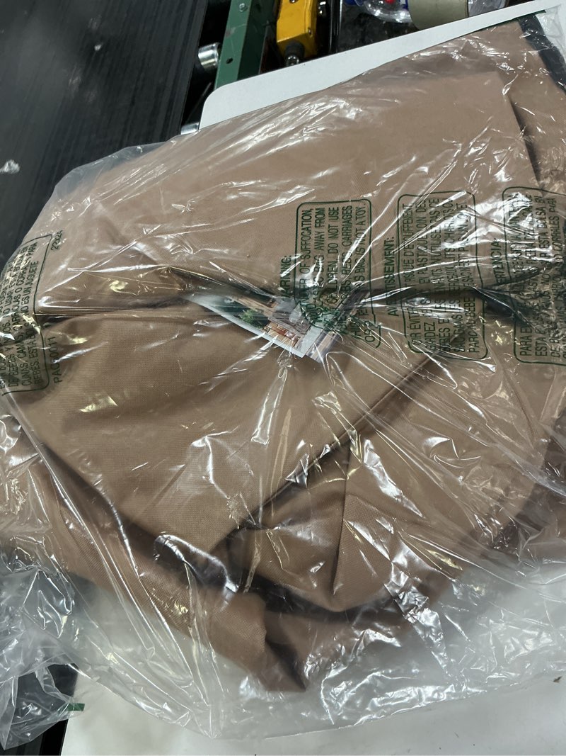 Condition photo showing New/Like New for ultcover waterproof patio l-shaped left facing sofa cover for 4-seater outdoor sectional furniture couch 58”w (left side) x 85”w (back length) 58"/85"(w)x32"(d)x30"(h) brown (l-shaped)